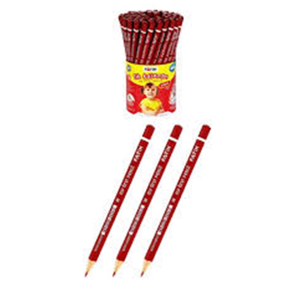 Fatih Kurşun Kalem Kırmızı Jumbo Tek