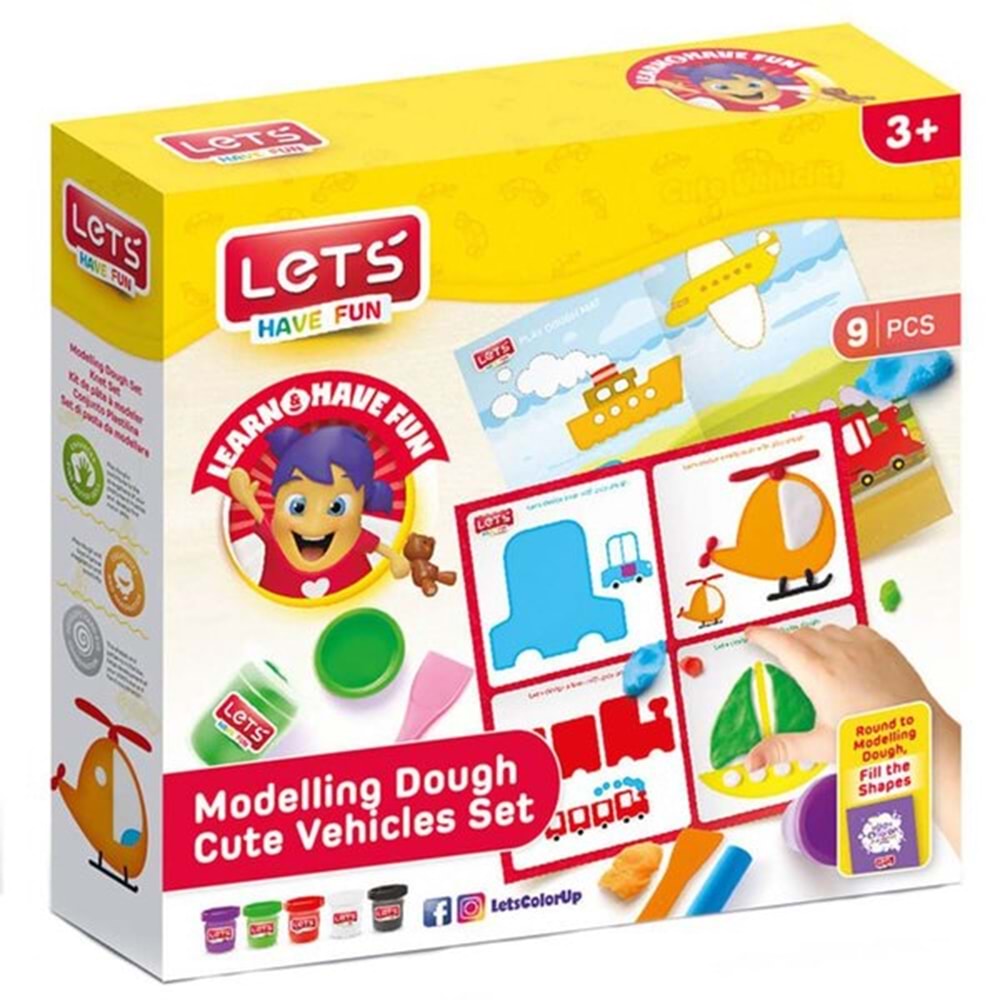 Lets Sevimli Araçlar Mati Oyun Hamuru / L9008