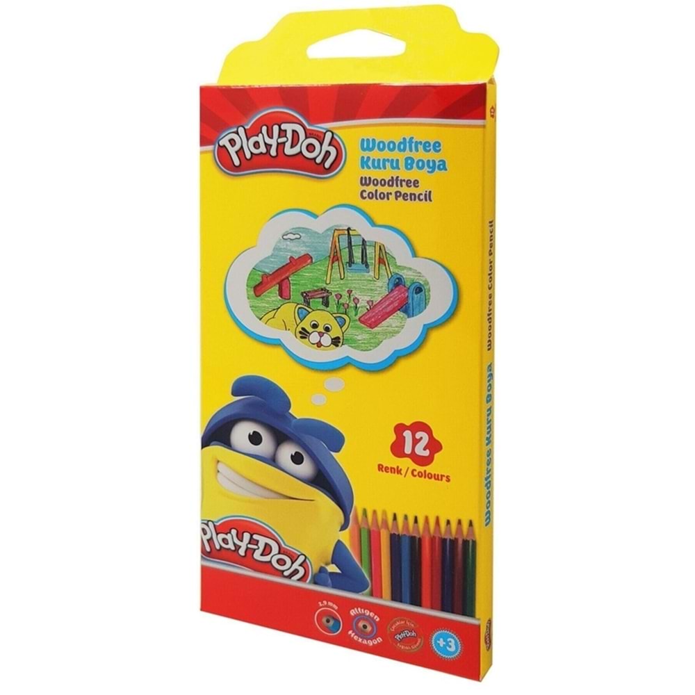 Play-Doh Woodfree Kuruboya (Altıgen) 12'Li