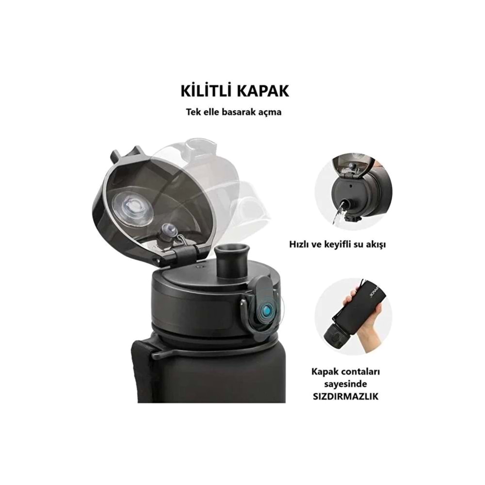 Uzspace MATARA PİPETSİZ TRITAN SOFT TOUCH 3026 500 ML GLOW PINK