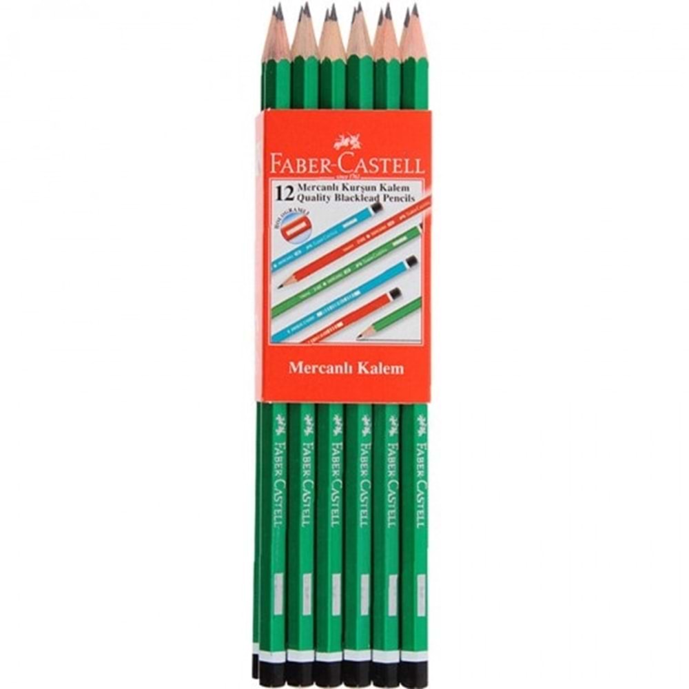Faber Castell Mercanlı Kurşun Kalem 12li