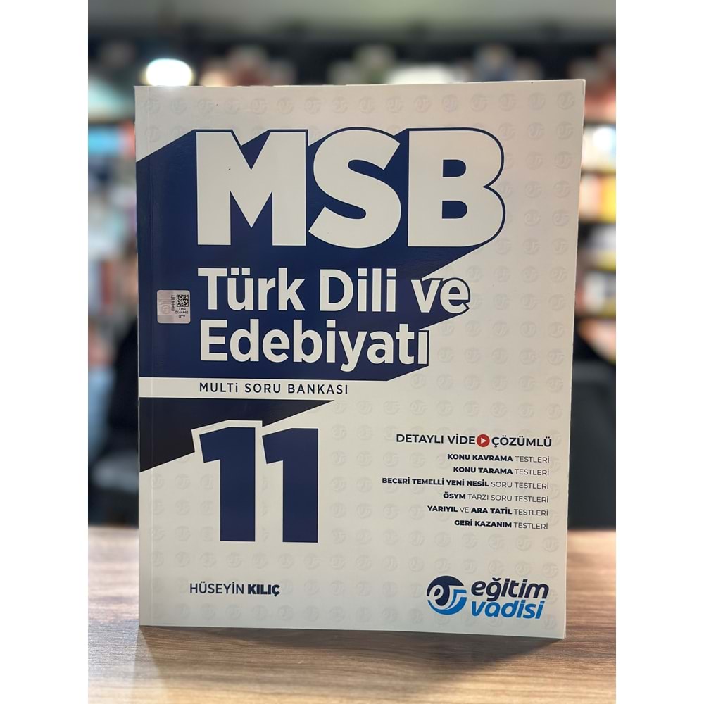Eğitim Vadisi 11. Sınıf Türk Dili ve Edebiyatı MSB Multi Soru Bankası