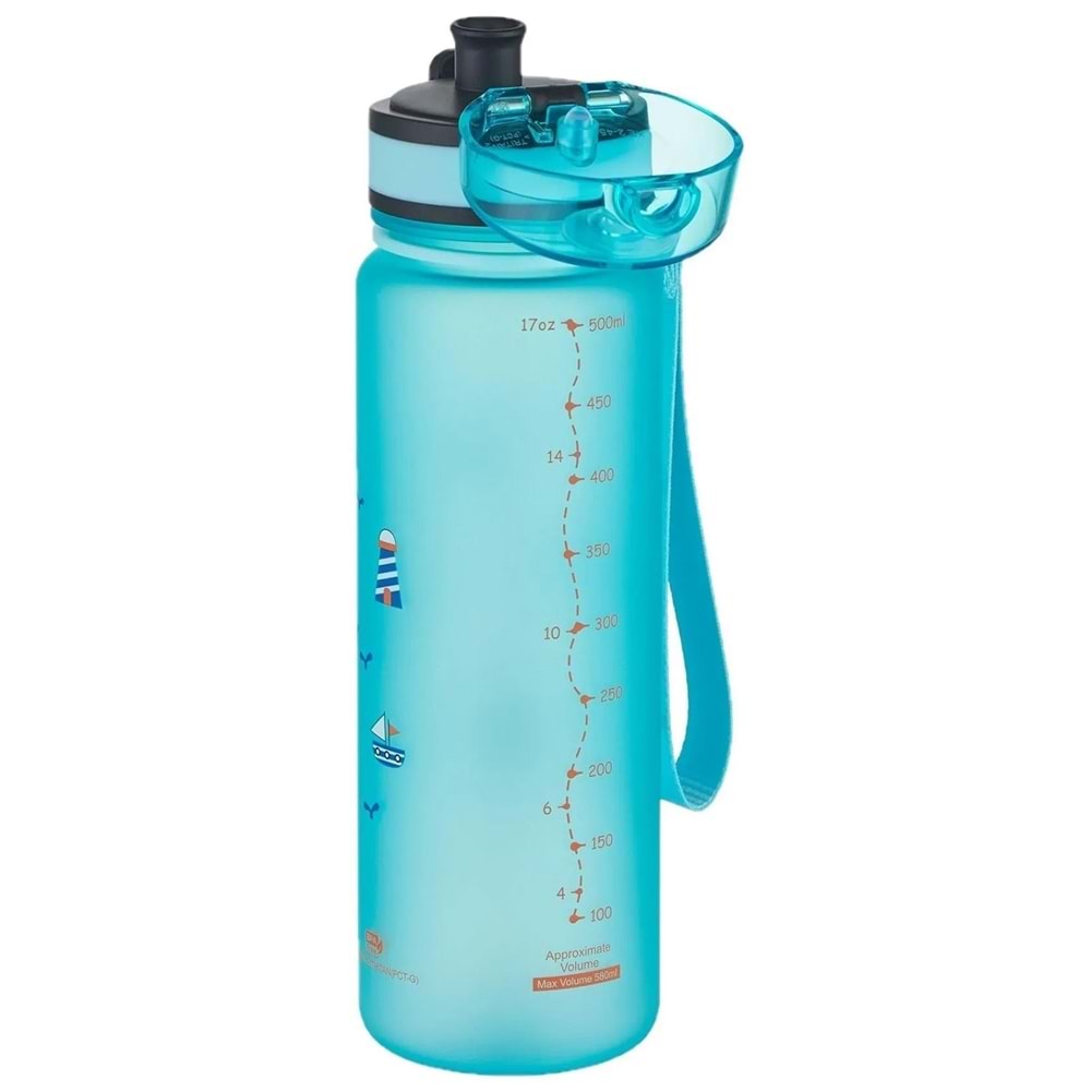 Uzspace Tritan 500 ml (Spindriff Blue-Sea Boys) Matara 3026-5