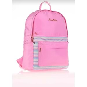 Kaukko Magical Sırt Çantası Simli Pembe K1536