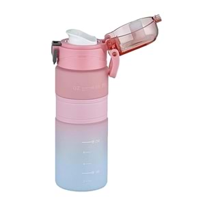 Uzspace Vagonlife 600 Ml. Pembe Renkli Matara 2226