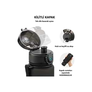 Uzspace 3026 Fantastik Kırmızı 500ML Matara