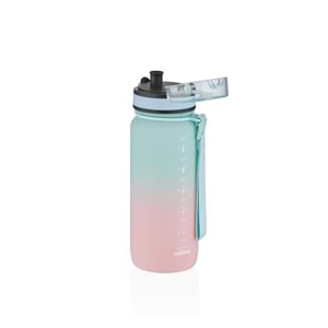 Uzspace 650ml Yeşil-Pembe Tritan Matara 3037-6