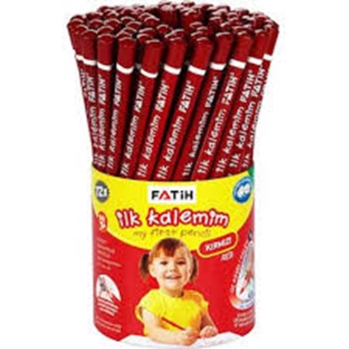 Fatih Kurşun Kalem Kırmızı Jumbo Tek