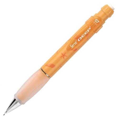 Serve Deep Mekanik Kurşun Kalem 0,7Mm Doğa Desen Pastel Turuncu