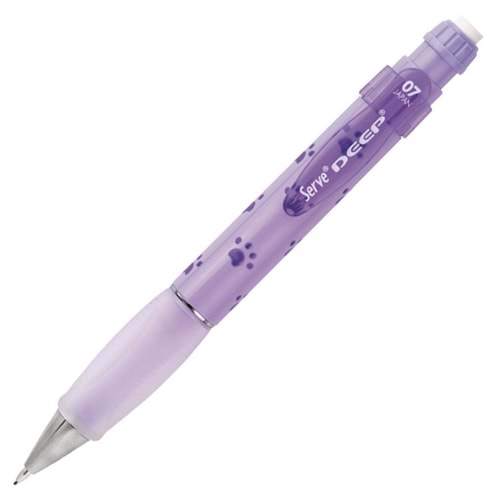 Serve Deep Mekanik Kurşun Kalem 0,7Mm Doğa Desen Pastel Mor