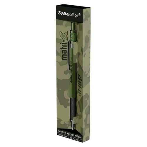 Scrikss MATRİ-X 0.5mm MEKANİK KURŞUN KALEM HAKİ