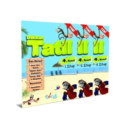 Dikkat Çocuk Yayınları 4. Sınıf Tatil Kitabı