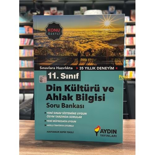 11. Sınıf Din Kültürü ve Ahlak Bilgisi Konu Özetli Soru Bankası Aydın Yayınları