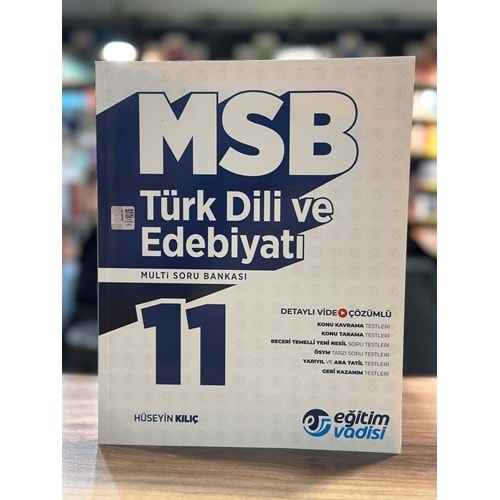 Eğitim Vadisi 11. Sınıf Türk Dili ve Edebiyatı MSB Multi Soru Bankası